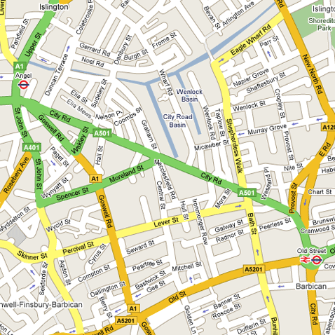 Angel Boat Location Map